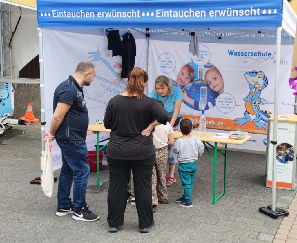 Der Stand der WasserSchule war gut besucht