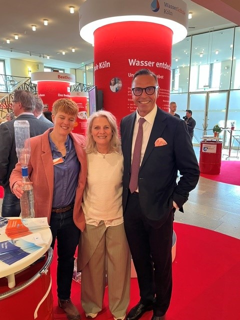 Vero Dunkel, elke Schlepütz und Frank Spölgen bei der Feier zum 200 jährigen Bestehen der SK KölnBonn