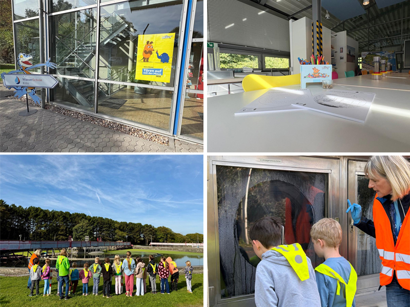 Der Maus-Türöffner-Tag im Wasserwerk Westhoven und dem Klärwerk in Stammheim lockte viele kleine und große Mausfans in die WasserSchule